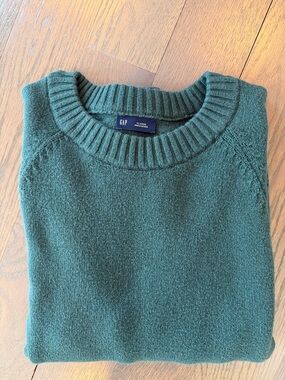 NEW WO TAG GAP Women's Crewneck Sweater Deep Green Size XL